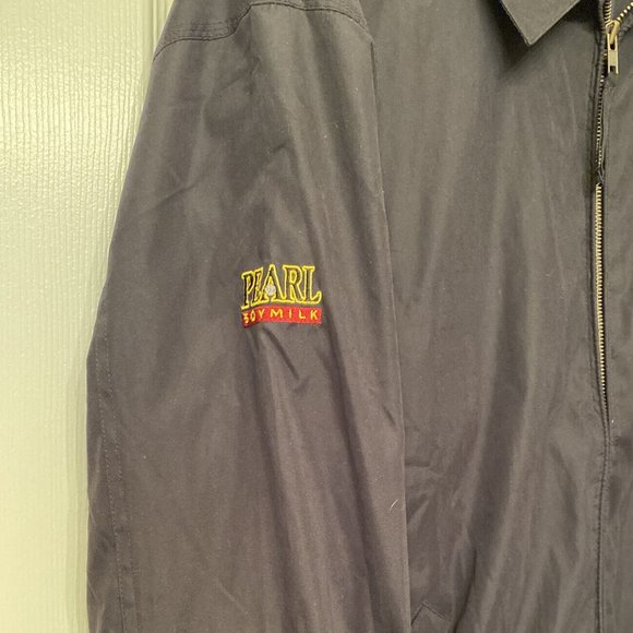 Port Authority on Tour Kikkoman Pearl Soy Milk Logo'd Wind Jacket Black XL - Picture 3 of 7